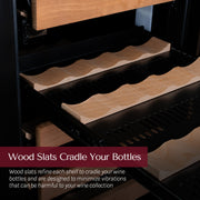 15" Wide Reserva Series 30 Bottle Single Zone Stainless Steel Right Hinge Wine Refrigerator Allavino