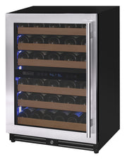 Reserva Series - 51 Bottle Dual Zone Built-in Luxury Wine Refrigerator with Stainless Steel Door - Left Hinge Allavino