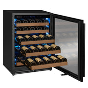 Reserva Series - 51 Bottle Single Zone Built-in Luxury Wine Refrigerator with Black Door - Right Hinge Allavino