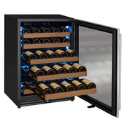 Reserva Series - 51 Bottle Single Zone Built-in Luxury Wine Refrigerator with Stainless Steel Door - Right Hinge Allavino