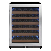 Reserva Series - 51 Bottle Single Zone Built-in Luxury Wine Refrigerator with Stainless Steel Door - Right Hinge Allavino