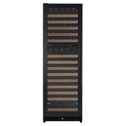 Reserva Series 172 Bottle Dual Zone Built-in Wine Refrigerator with Black Metal Door - Left Hinge Allavino