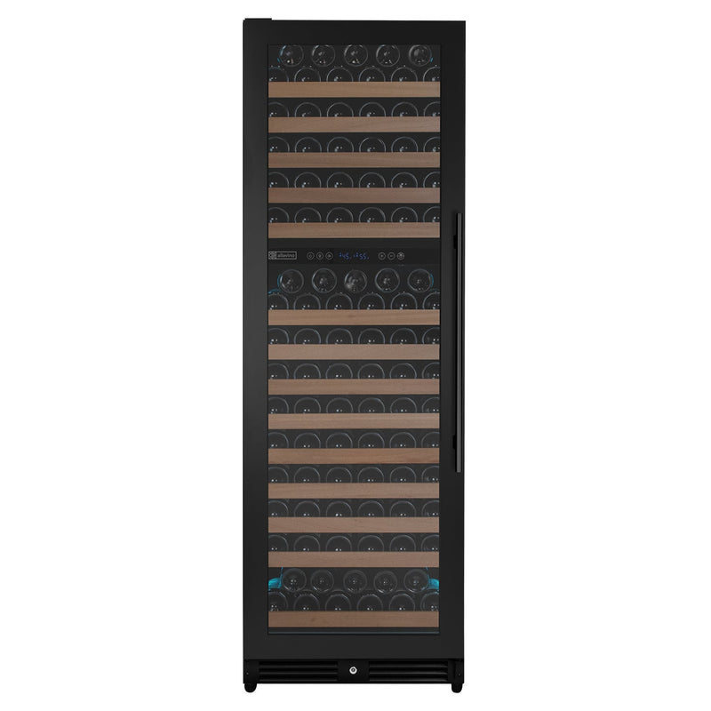 Reserva Series 172 Bottle Dual Zone Built-in Wine Refrigerator with Black Metal Door - Left Hinge Allavino