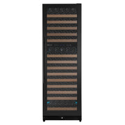 Reserva Series 172 Bottle Dual Zone Built-in Wine Refrigerator with Black Metal Door - Right Hinge Allavino