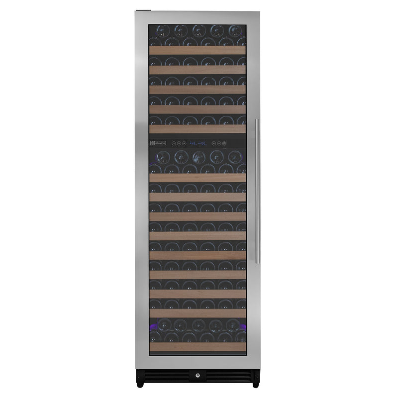 Reserva Series 172 Bottle Dual Zone Built-in Wine Refrigerator with Stainless Steel Door - Left Hinge Allavino