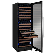 Reserva Series 172 Bottle Dual Zone Built-in Wine Refrigerator with Stainless Steel Door - Right Hinge Allavino