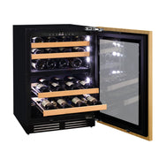 24" Wide Dual Zone Panel Ready Wine Refrigerator Allavino