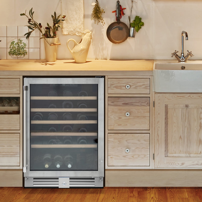 Vinotemp 51-Bottle Single-Zone Wine Cooler (Stainless Steel) Vinotemp