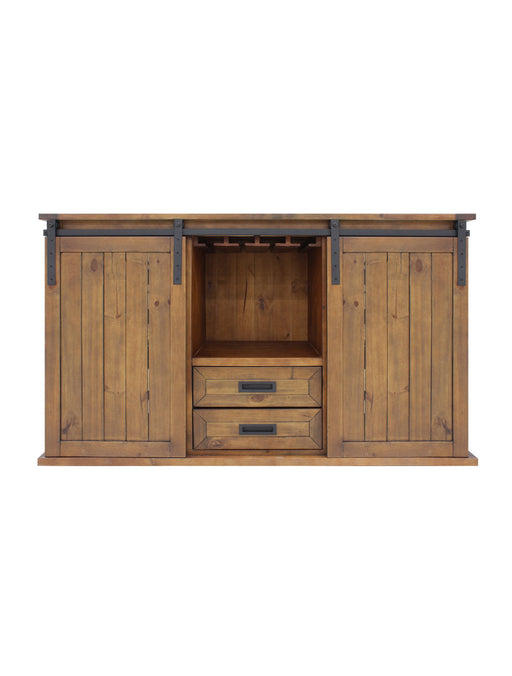 Vinotemp Rustic Wood Wine Cellar Credenza Vinotemp