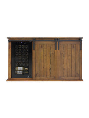 Vinotemp Rustic Wood Wine Cellar Credenza Vinotemp