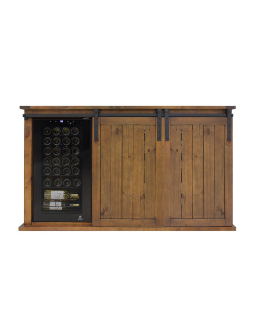 Vinotemp Rustic Wood Wine Cellar Credenza Vinotemp