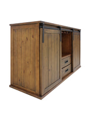 Vinotemp Rustic Wood Wine Cellar Credenza Vinotemp
