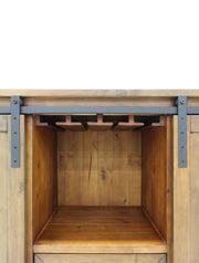 Vinotemp Rustic Wood Wine Cellar Credenza Vinotemp