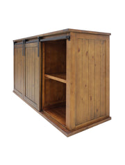 Vinotemp Rustic Wood Wine Cellar Credenza Vinotemp