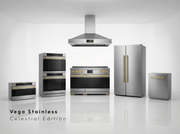 30" Built-In Refrigerator and Freezer With Ice-Maker and Water Dispenser – VEGA Edition Induction Hardware