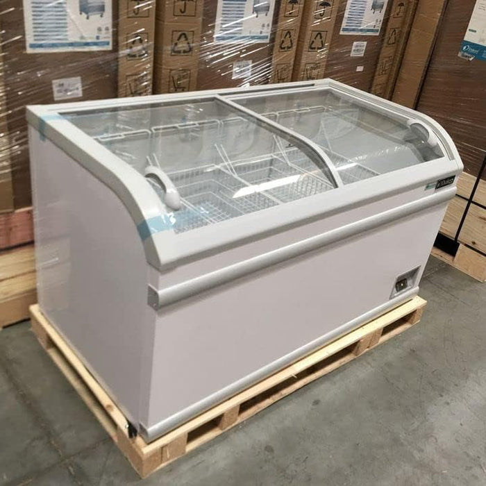 Dukers Glass Top Chest Freezer
