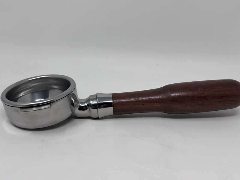 58mm Bottomless Portafilter with Wood Handle Espresso Outlet LLC
