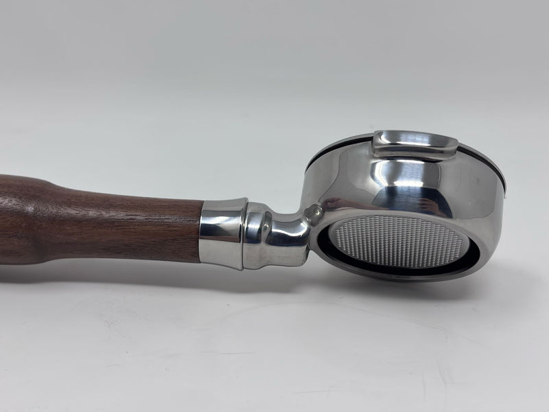 58mm Bottomless Portafilter with Wood Handle Espresso Outlet LLC