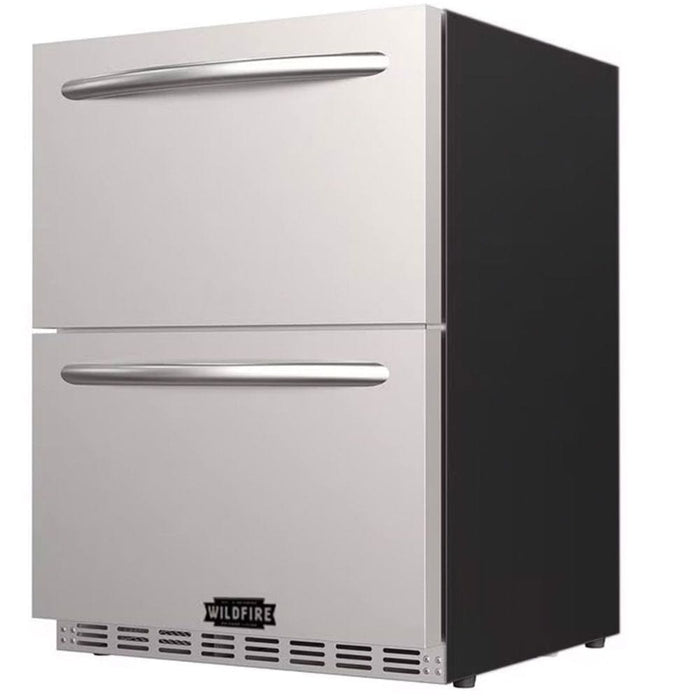 Wildfire 24" 5.3 Cu. Ft. Dual Drawer Stainless Steel Outdoor Refrigerator