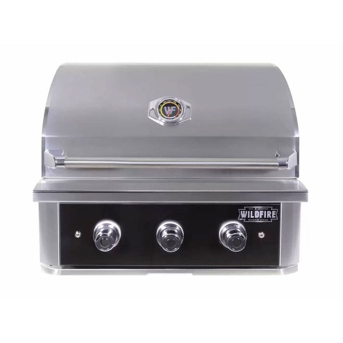 Wildfire Ranch PRO 30" Built-In Black 304 Stainless Steel Gas Grill (2 Burner)