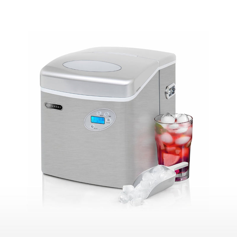 Whynter IMC-490SS Portable Countertop Ice Maker – 49 lb Daily Capacity, Stainless Steel, No Plumbing Required Whynter