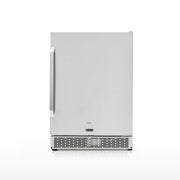 Whynter BOR-53024-SSW 24” Built-In Indoor/Outdoor Beverage Refrigerator – 5.3 cu ft Stainless Steel Cooler, ENERGY STAR®, Lock & Wheels Whynter