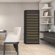 32" Wide Vite II Tru-Vino 277 Bottle Single Zone Black Right Hinge Wine Refrigerator Allavino