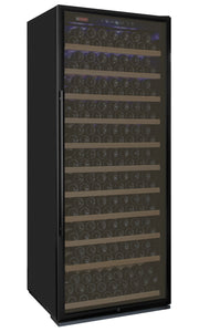 32" Wide Vite II Tru-Vino 277 Bottle Single Zone Black Right Hinge Wine Refrigerator Allavino