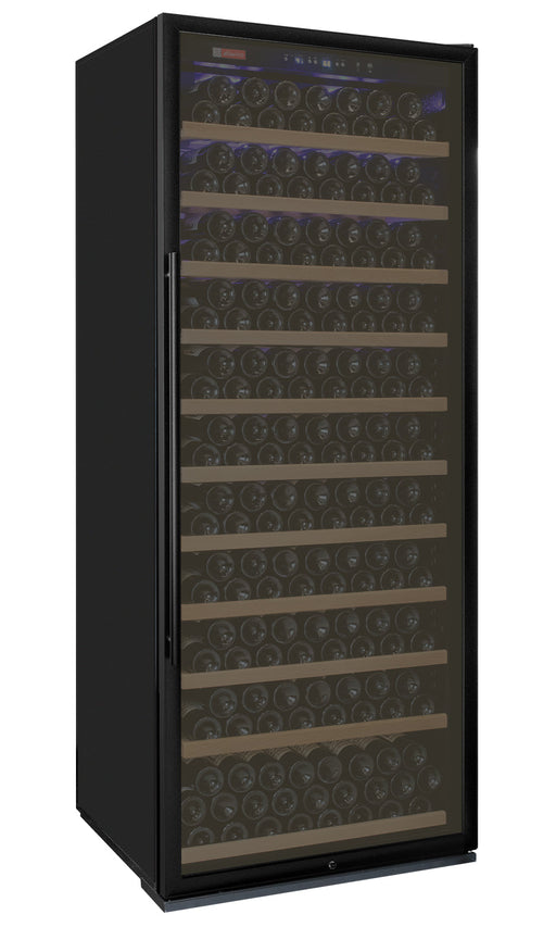 32" Wide Vite II Tru-Vino 277 Bottle Single Zone Black Right Hinge Wine Refrigerator Allavino