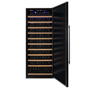 32" Wide Vite II Tru-Vino 305 Bottle Single Zone Solid Black Right Hinge Door Wine Refrigerator Allavino