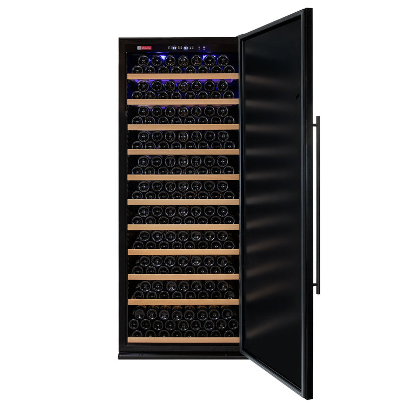 32" Wide Vite II Tru-Vino 305 Bottle Single Zone Solid Black Right Hinge Door Wine Refrigerator Allavino
