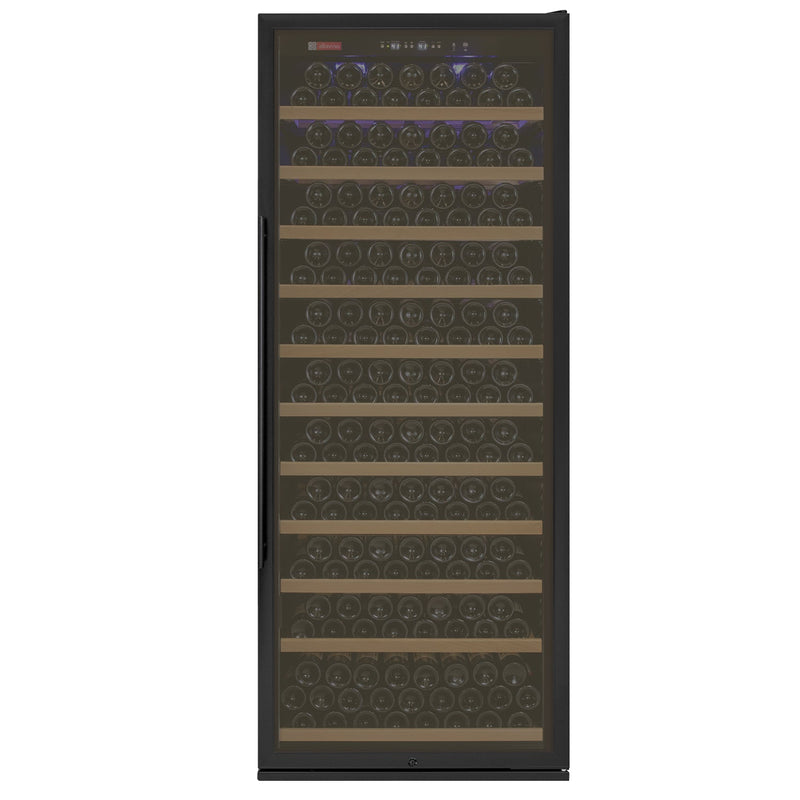 32" Wide Vite II Tru-Vino 277 Bottle Single Zone Black Right Hinge Wine Refrigerator Allavino