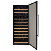 32" Wide Vite II Tru-Vino 277 Bottle Single Zone Black Right Hinge Wine Refrigerator Allavino