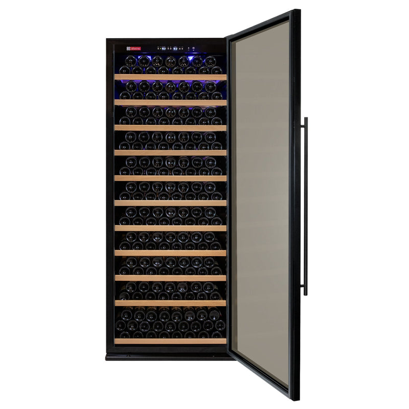 32" Wide Vite II Tru-Vino 277 Bottle Single Zone Black Right Hinge Wine Refrigerator Allavino