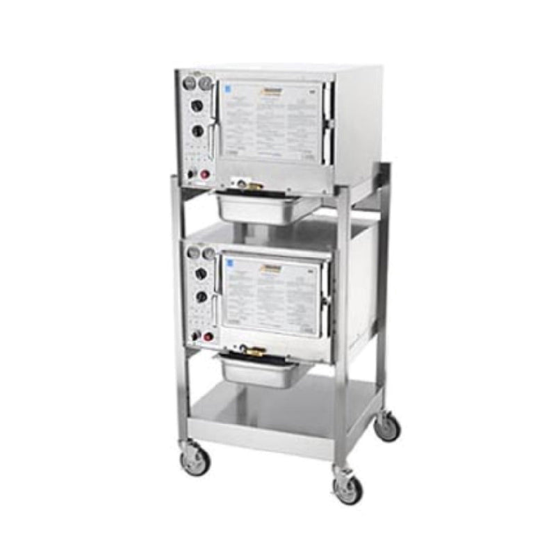 AccuTemp S32083D100 DBL Two Steam'N'Hold™ Boilerless Convection Steamer Includes Stand With Casters - CulinaryProfis