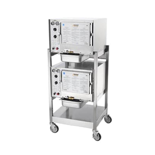 AccuTemp S32403D110 DBL Two Steam'N'Hold™ Boilerless Convection Steamer Includes Stand With Casters - CulinaryProfis