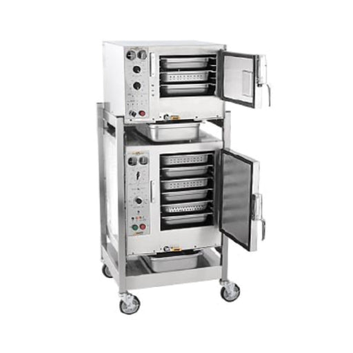 AccuTemp S3/S62081D060 DBL Two Steam'N'Hold™ Boilerless Convection Steamer Includes Stand With Casters - CulinaryProfis