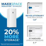 Avanti MaxxSpace Garage-Ready 23 cu. ft. Convertible Upright Freezer Avanti Products, LLC