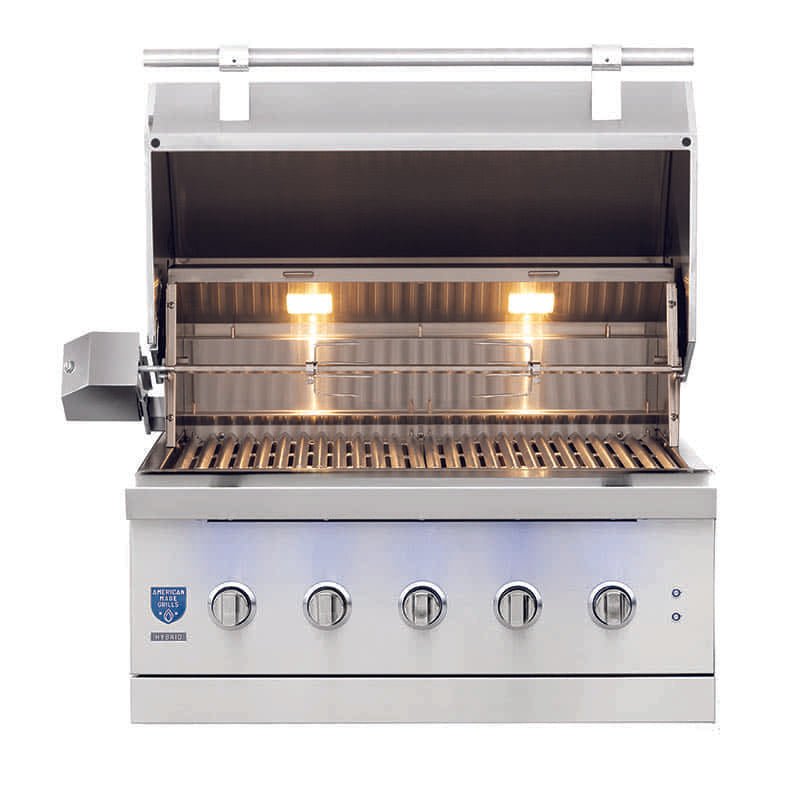 American Made Grills Encore 36 Inch Hybrid Built In Grill - CulinaryProfis