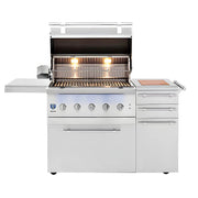 American Made Grills Encore 36 Inch Hybrid Freestanding Grill - CulinaryProfis