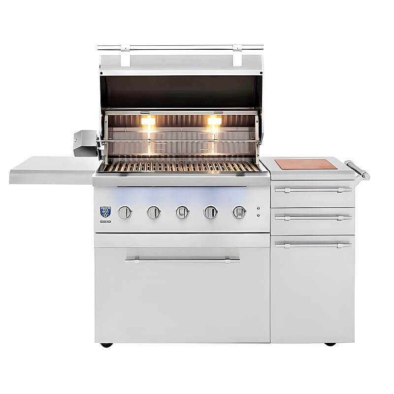 American Made Grills Encore 36 Inch Hybrid Freestanding Grill - CulinaryProfis