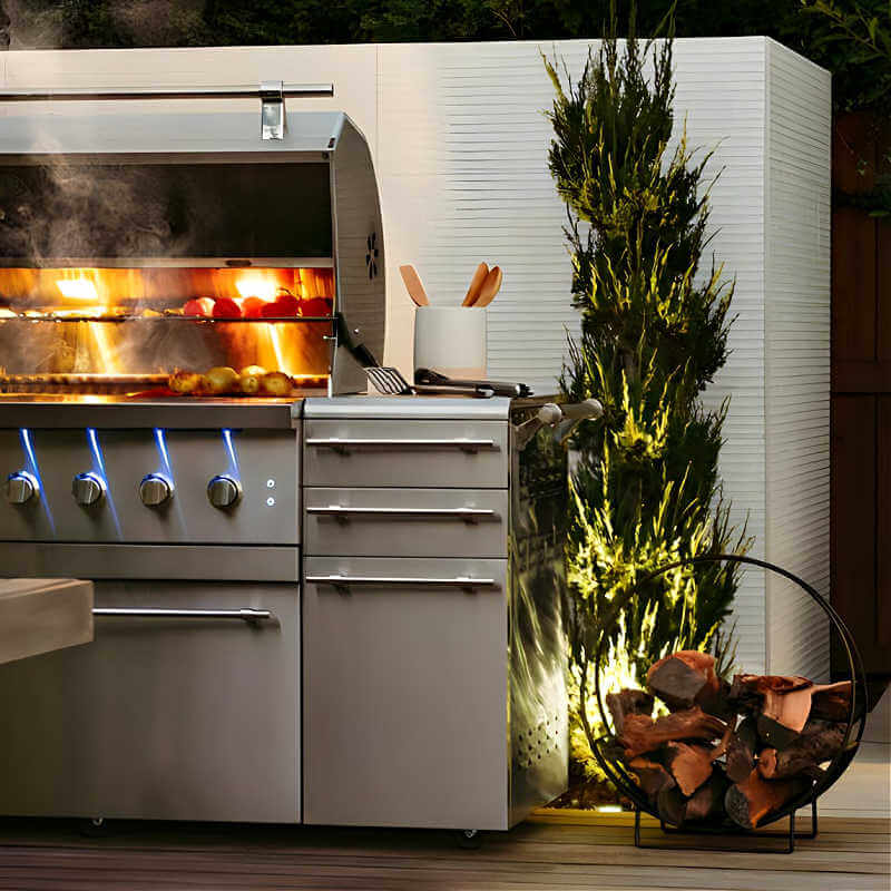 American Made Grills Encore 36 Inch Hybrid Freestanding Grill - CulinaryProfis