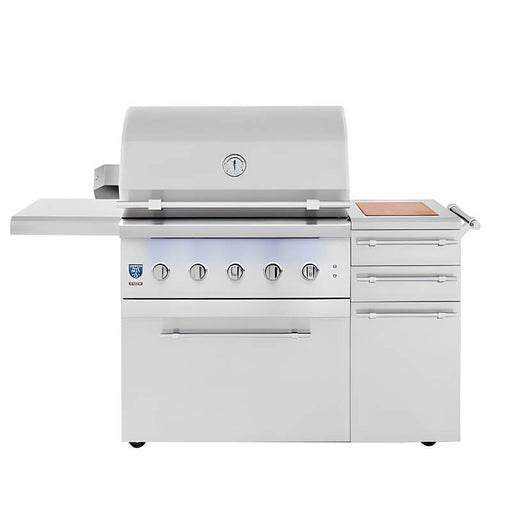 American Made Grills Encore 36 Inch Hybrid Freestanding Grill - CulinaryProfis