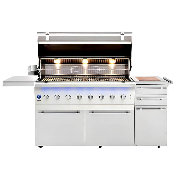 American Made Grills Encore 54 Inch Hybrid Freestanding Grill - CulinaryProfis