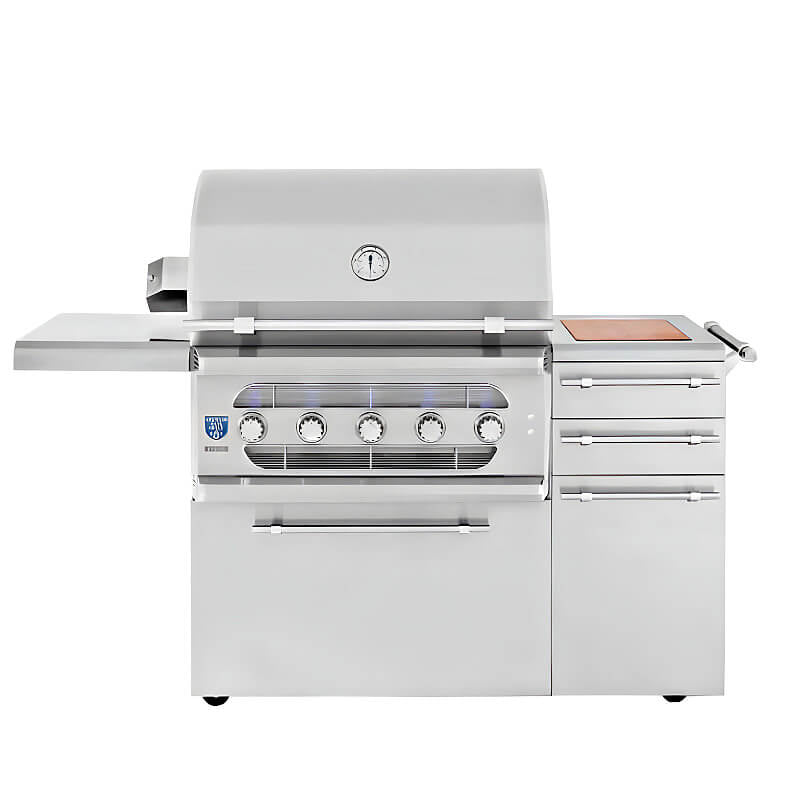 American Made Grills Muscle 36 Inch Hybrid Freestanding Grill - CulinaryProfis