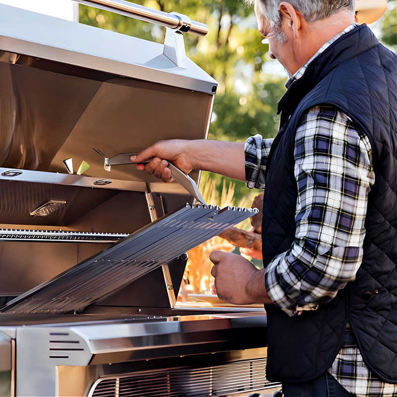 American Made Grills Muscle 54 Inch Hybrid Freestanding Grill - MUSFS54 - CulinaryProfis