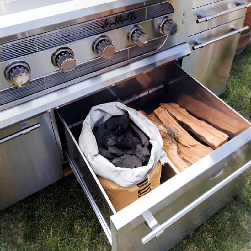American Made Grills Muscle 54 Inch Hybrid Freestanding Grill - MUSFS54 - CulinaryProfis