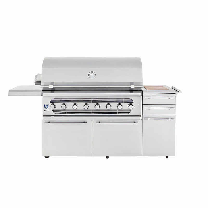 American Made Grills Muscle 54 Inch Hybrid Freestanding Grill - MUSFS54 - CulinaryProfis