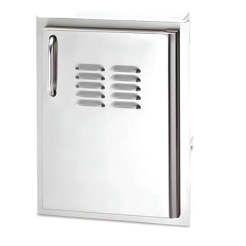 American Outdoor Grill 14 Inch Single Access Door With Tank Tray And Louvers - CulinaryProfis