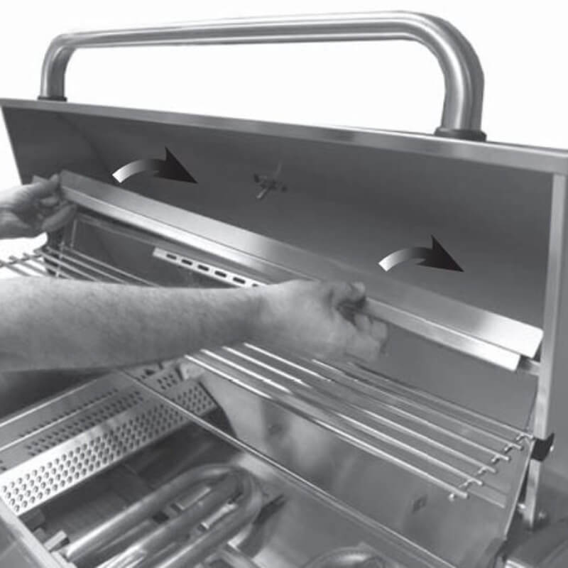 American Outdoor Grill 24 Inch Stainless Steel Wind Deflector - 24 - B - 24 - CulinaryProfis
